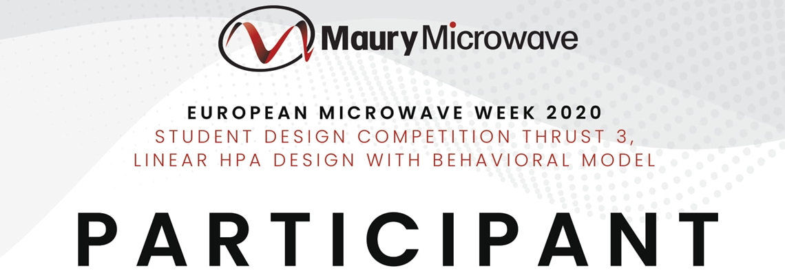European Microwave Week 2020 Tasarım Yarışması